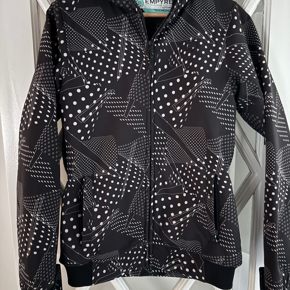 Empyre Women's Softshell Jacket - Black and Purple Accents ski/snowboard jacket
